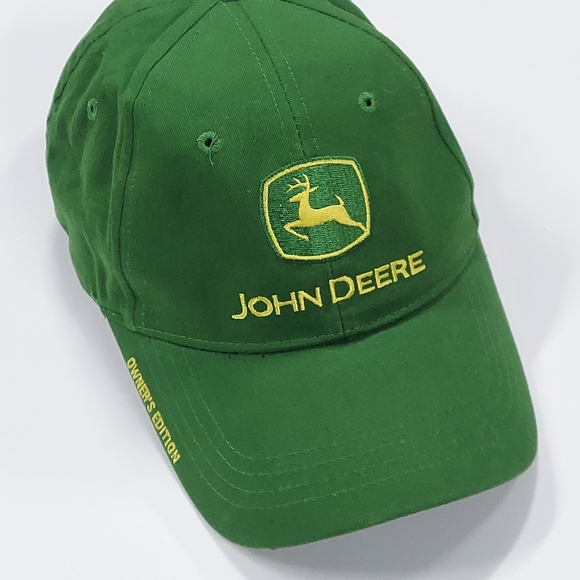 John Deere Owners Edition Adjustable Strap Back Baseball Ball Cap - Picture 3 of 15